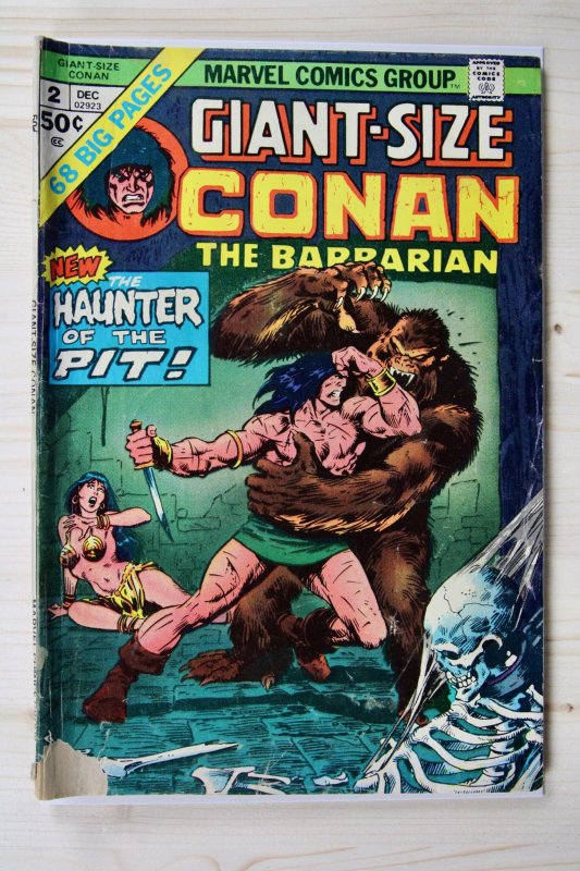 Conan the Barbarian Annual #2 (Marvel Comics, 1970), raw comic book in VG 4.0 condition — front cover