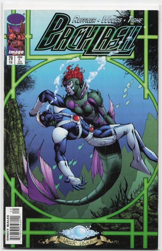 Backlash #29 (1997), raw, ungraded comic book — front cover