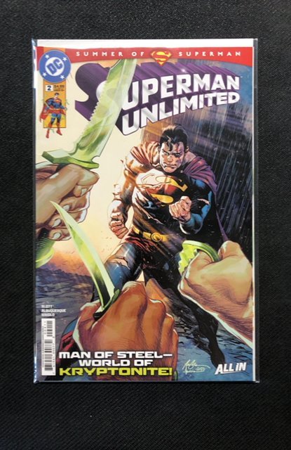 Superman Unlimited #2 (2025), raw, ungraded comic book — front cover