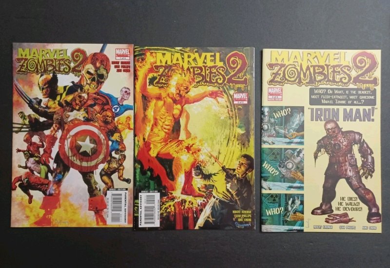 Marvel Zombies 2 #1 2 3 4 & 5 Complete Set - 2009 - NM (Marvel Comics, 2009), raw comic book in NM condition — front cover