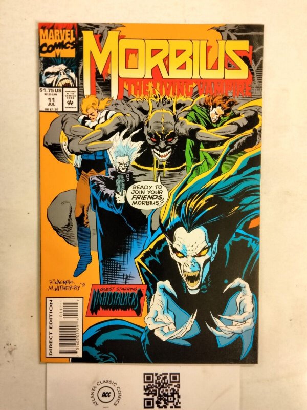 Morbius #11 (Marvel Comics), raw comic book in NM condition — front cover