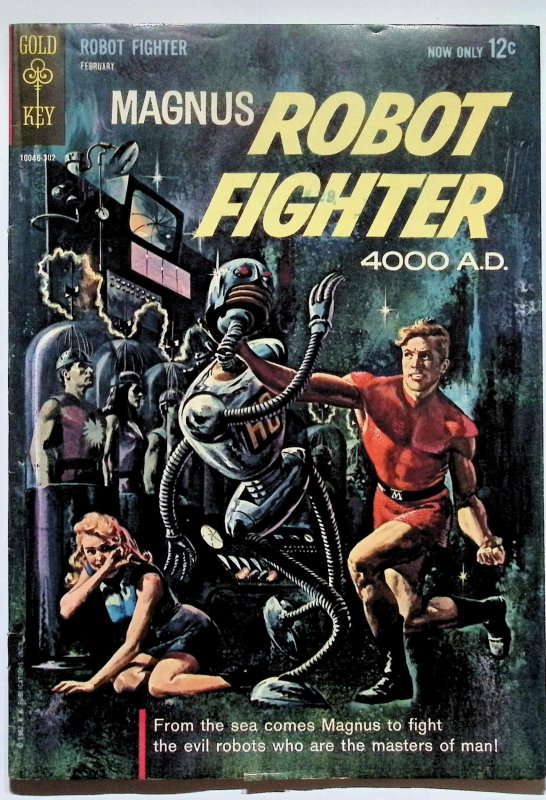 Magnus, Robot Fighter #1 (Gold Key, 1963), raw, ungraded comic book — front cover