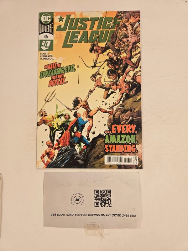 Justice League #46 (DC Comics), raw comic book in NM condition — front cover