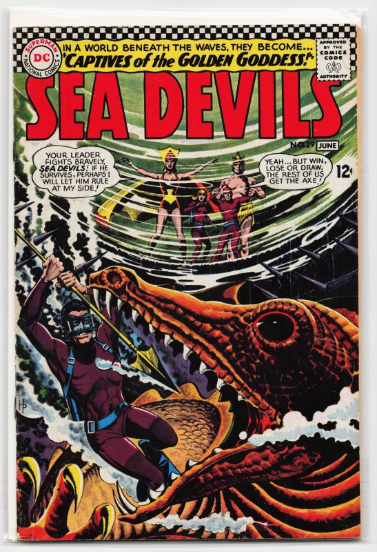 Sea Devils #29 (DC Comics, 1966), raw, ungraded comic book — front cover