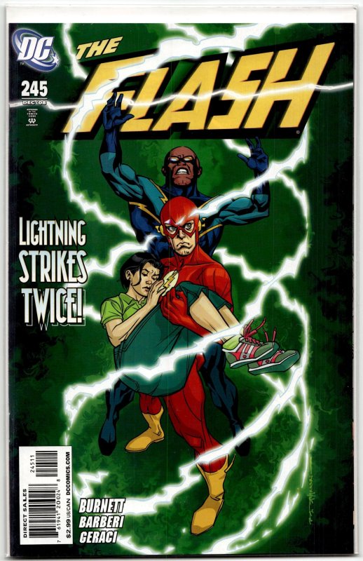 The Flash #245 (DC Comics, 2008), raw, ungraded comic book — front cover
