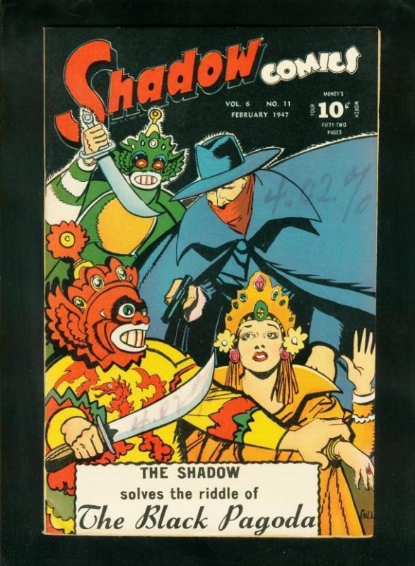 Shadow Vol. 6 #11, raw comic book in VF- condition — front cover