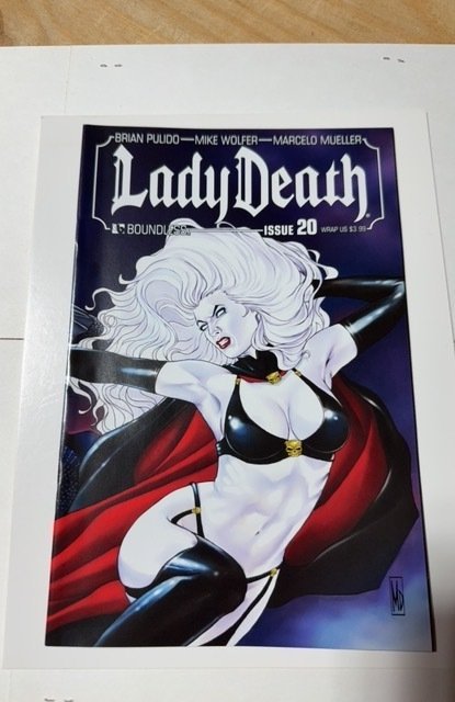 Lady Death #20 (Boundless Comics, 2012), raw comic book in NM condition — front cover