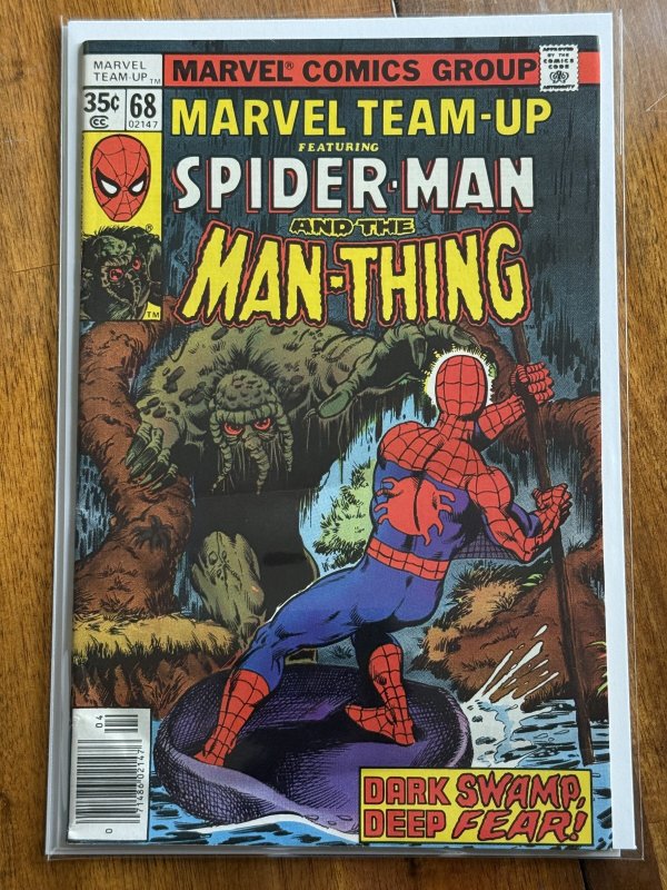 Marvel Team-Up #68 (Marvel Comics, 1978), raw comic book in VG/FN 5.0 condition — front cover
