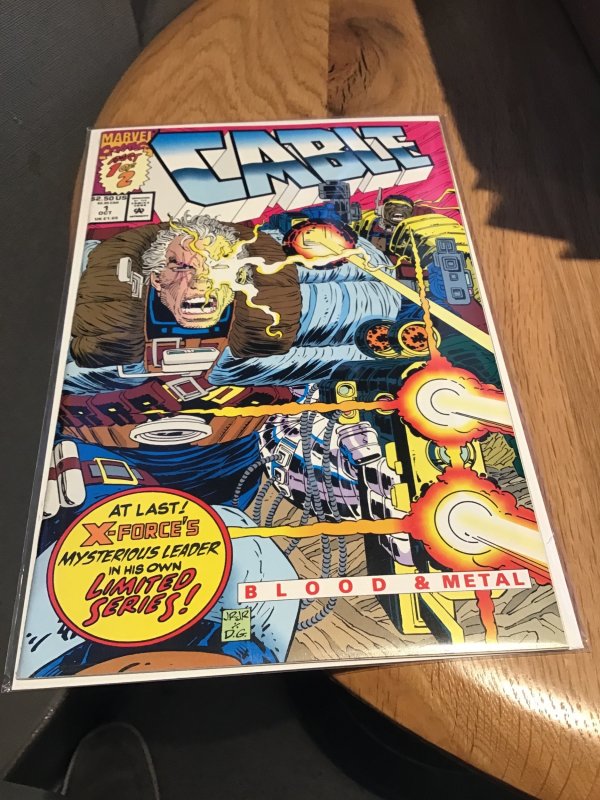 Cable #1 (Marvel Comics, 1992), raw comic book in NM- condition — front cover