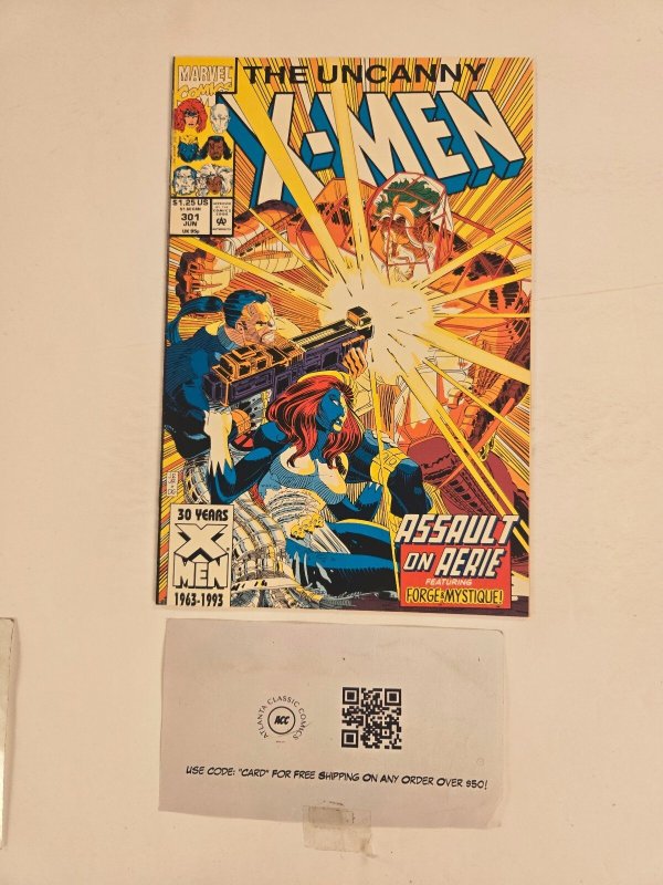 Uncanny X-Men #301 (Marvel Comics, 1993), raw comic book in NM condition — front cover