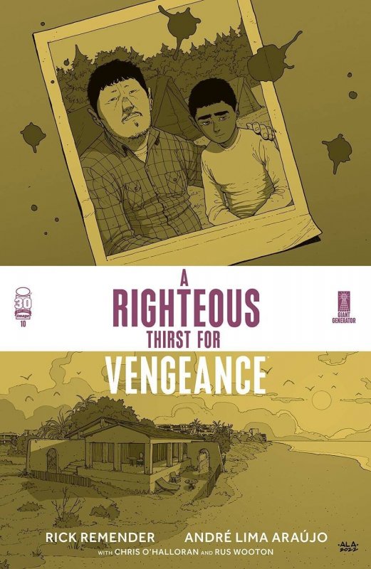 A Righteous Thirst for Vengeance #10 (Image Comics, 2022), raw, ungraded comic book — front cover