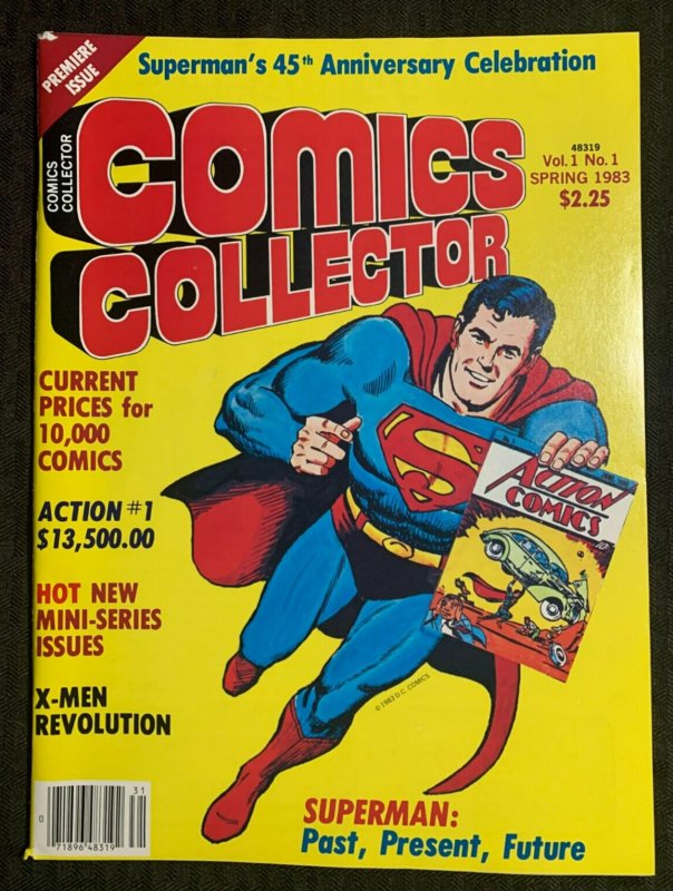 1983 Comics Collector Magazine #1 (1983), raw comic book in 7.0 condition — front cover