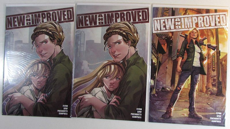 New and Improved Lot of 3 #1 a, 1 c x2 Backerkit (2017) NM 1st Print Comic Books (2017), raw comic book in NM condition — front cover