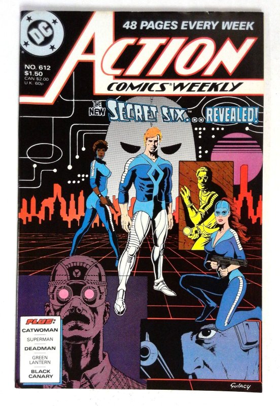 Action Comics #612 (DC Comics, 1988), raw comic book in VF condition — front cover