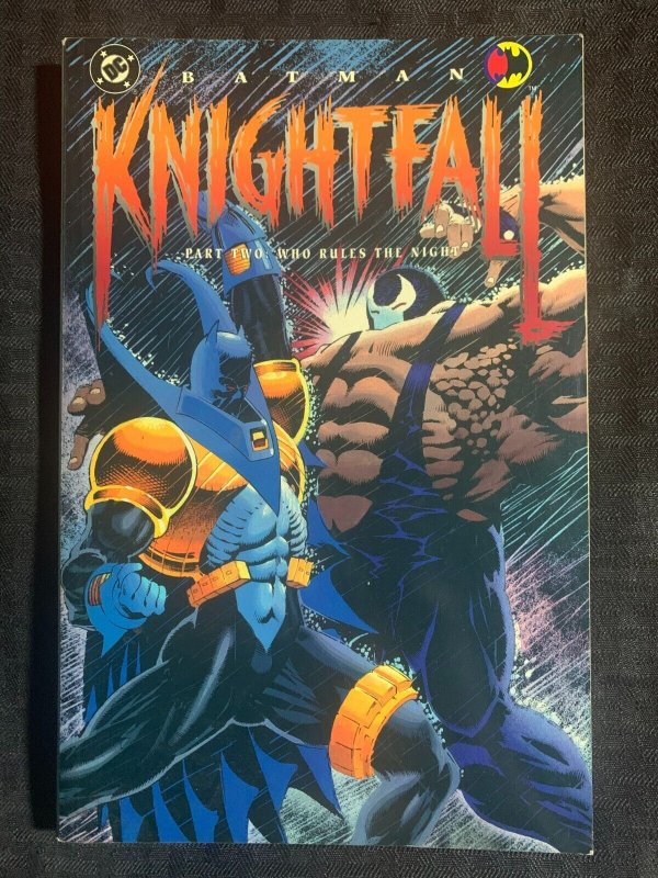 1993 Batman Knightfall Part Two Who Rules the Night SC FVF 7.0 1st DC Comics (DC Comics, 1993), raw comic book in 7.0 condition — front cover