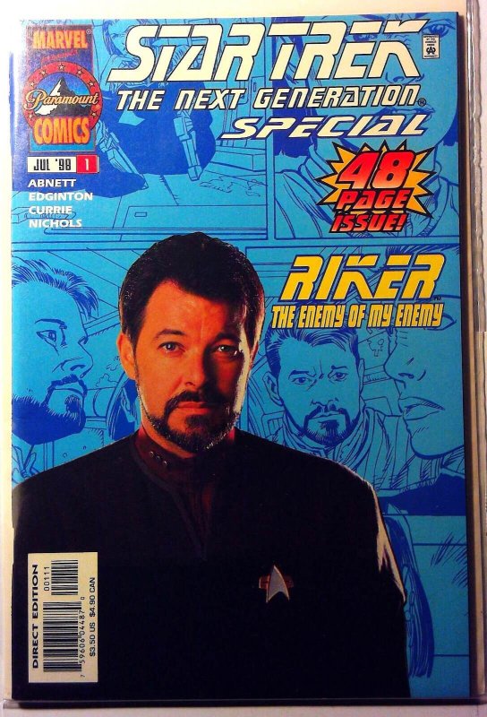 Star Trek Next Generation Riker Special #1 (Marvel Comics, 1998), raw, ungraded comic book — front cover