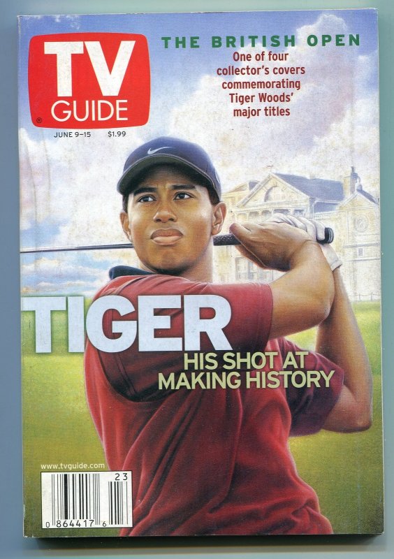 MAG: TV Guide-Tiger Woods-British Open-New York Metropolitan Edition-June 200..., raw, ungraded comic book — front cover