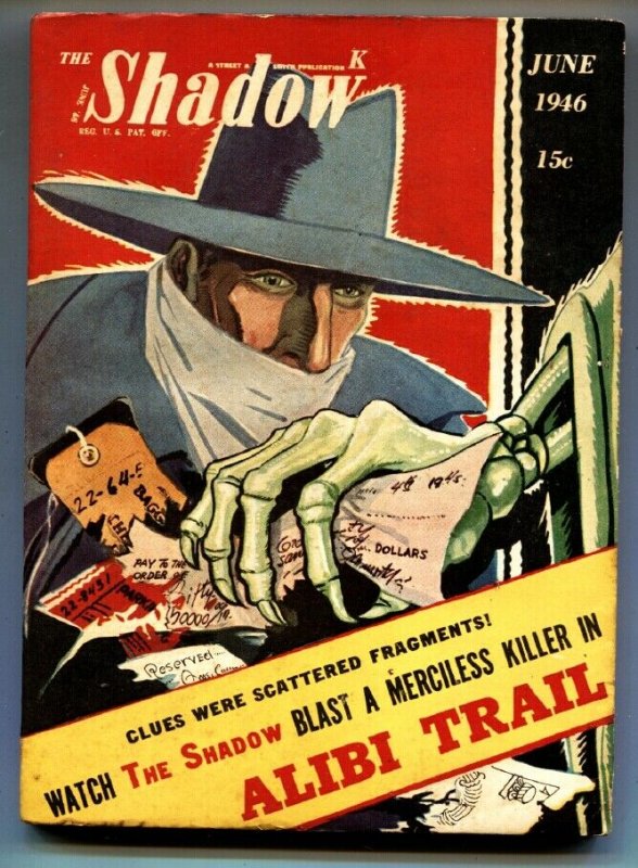 Shadow 1946 JUN-high Grade- Street AND Smith-Rare Pulp FN+ (Street & Smith, 1946), raw comic book in FN+ condition — front cover