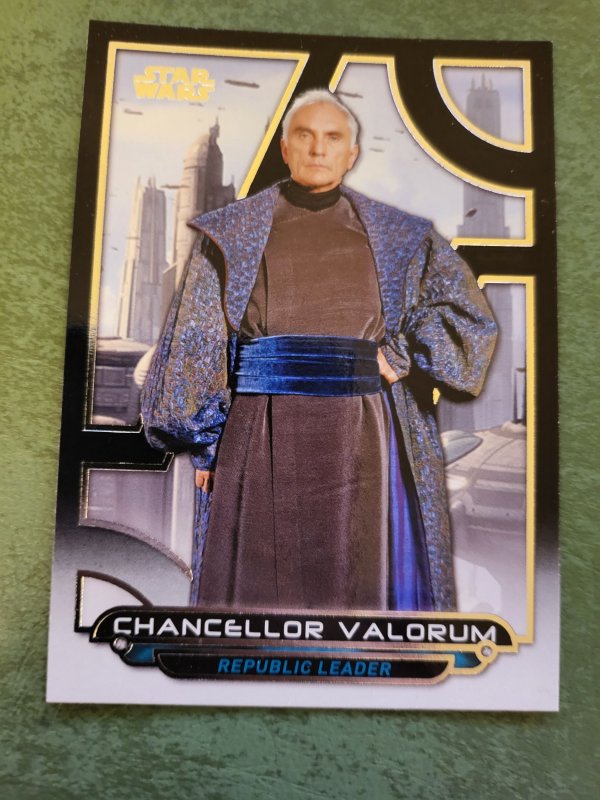 2018 Star Wars Galactic Files #TPM-18 Chancellor Valorum (2018), raw, ungraded comic book — front cover
