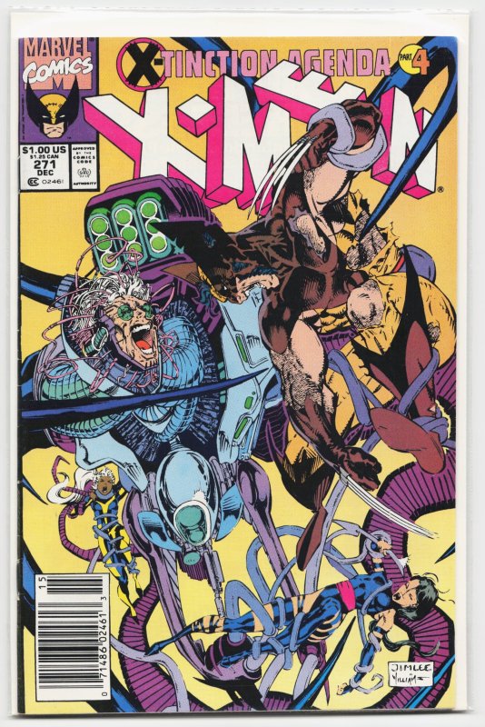 The Uncanny X-Men #271 (Marvel Comics, 1990), raw, ungraded comic book — front cover