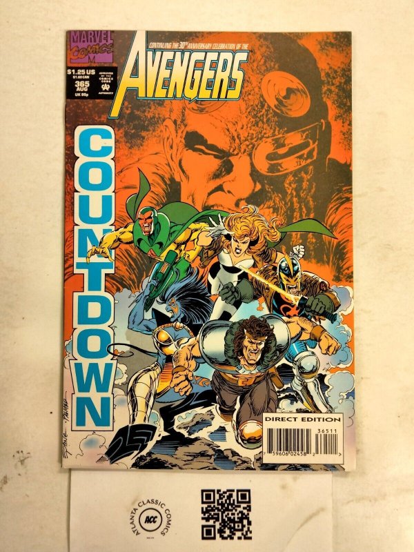 Avengers #365 (Marvel Comics), raw comic book in NM condition — front cover