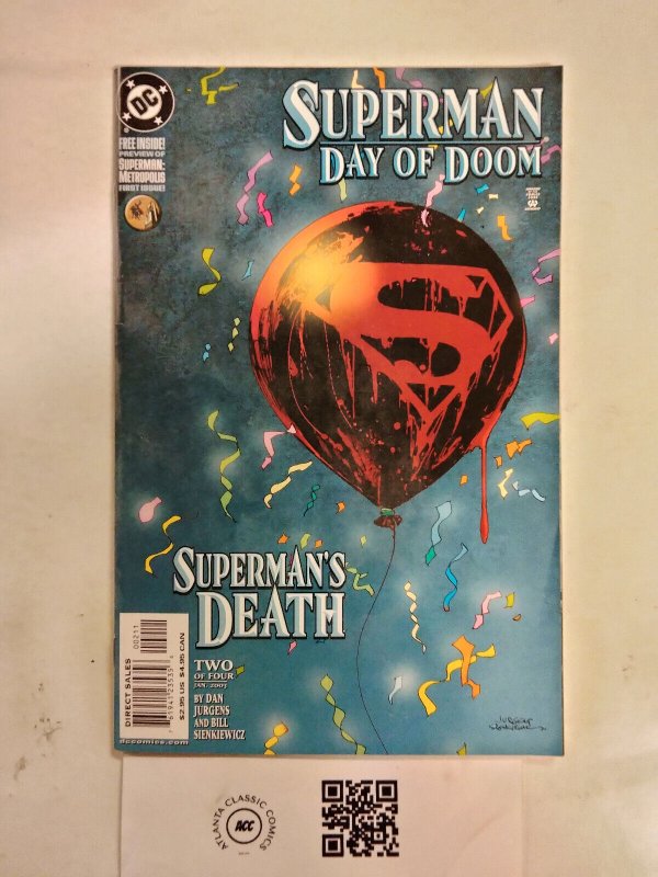 Superman Day of Doom #2 (DC Comics), raw comic book in NM condition — front cover