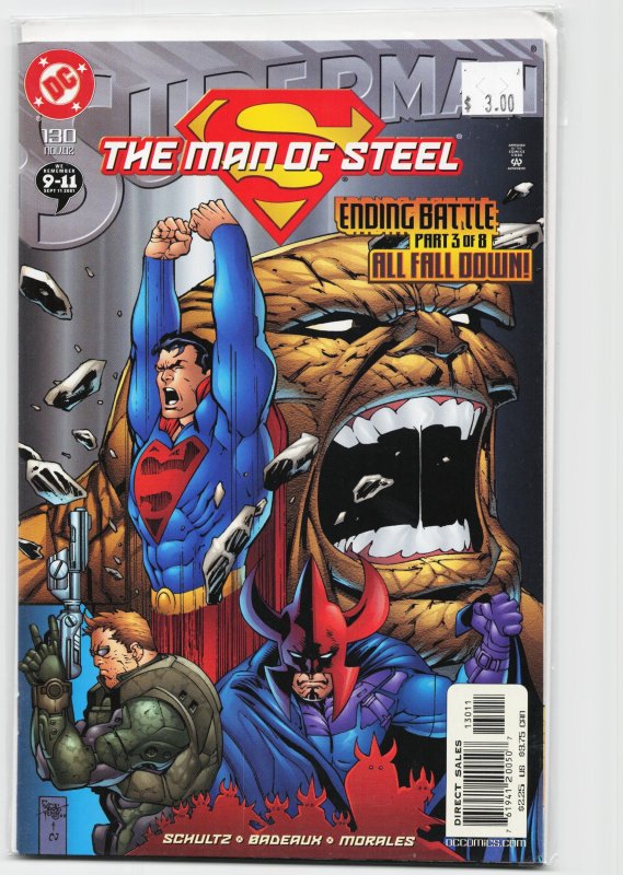 Superman: The Man of Steel #130 (DC Comics, 2002), raw, ungraded comic book — front cover