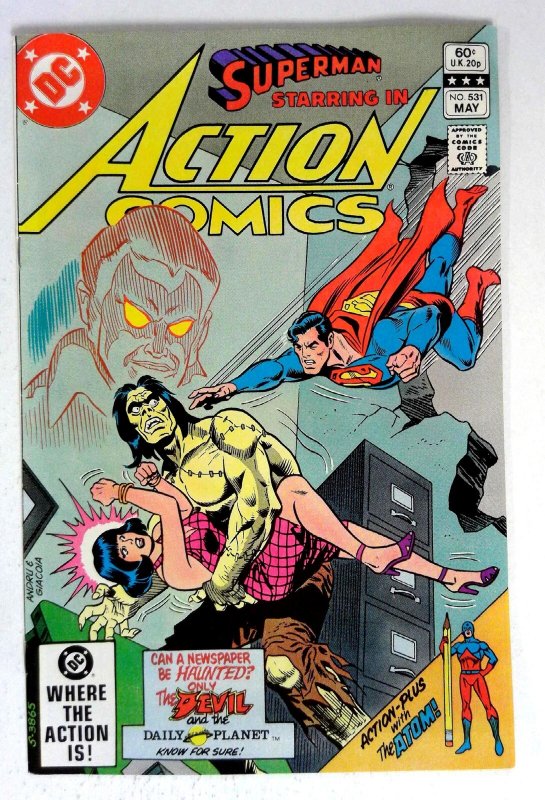Action #531 (DC Comics, 1982), raw comic book in VF/NM condition — front cover