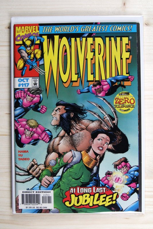 Wolverine #117 (Marvel Comics, 1997), raw comic book in NM- 9.2 condition — front cover