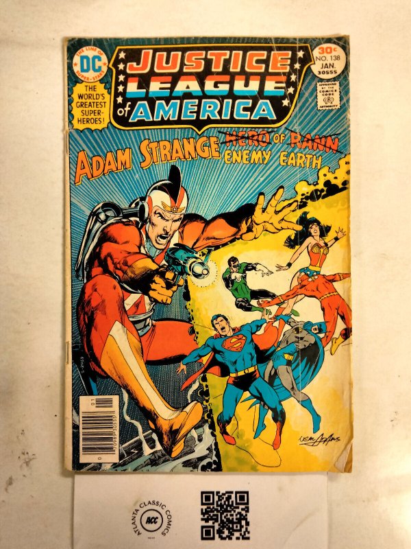 Justice League of America #138 (DC Comics), raw comic book in VG condition — front cover