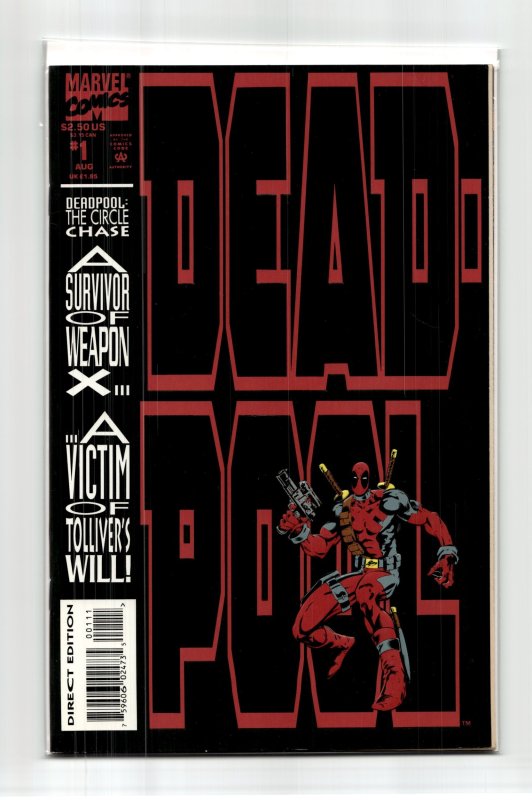 Deadpool #1 (Marvel Comics, 1993), raw, ungraded comic book — front cover