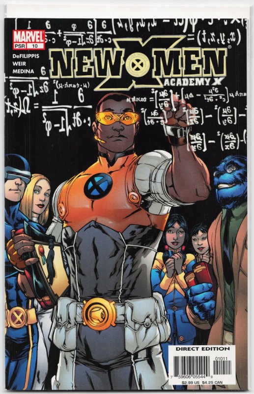 New X-Men #10 (Marvel Comics, 2005), raw, ungraded comic book — front cover