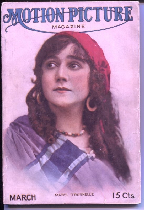 MAG: Motion Picture Magazine 3/1915-Mary Pickford-John Bunny-Mabel Trunnelle-VG-, raw comic book in VG- condition — front cover