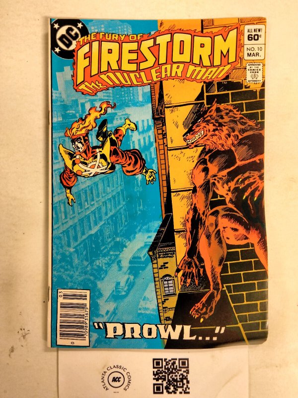 Firestorm the Nuclear Man #10 (DC Comics), raw comic book in VF condition — front cover