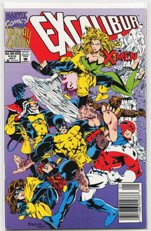 Excalibur: XX Crossing (1992) Excalibur (Marvel Comics, 1992), raw, ungraded comic book — front cover
