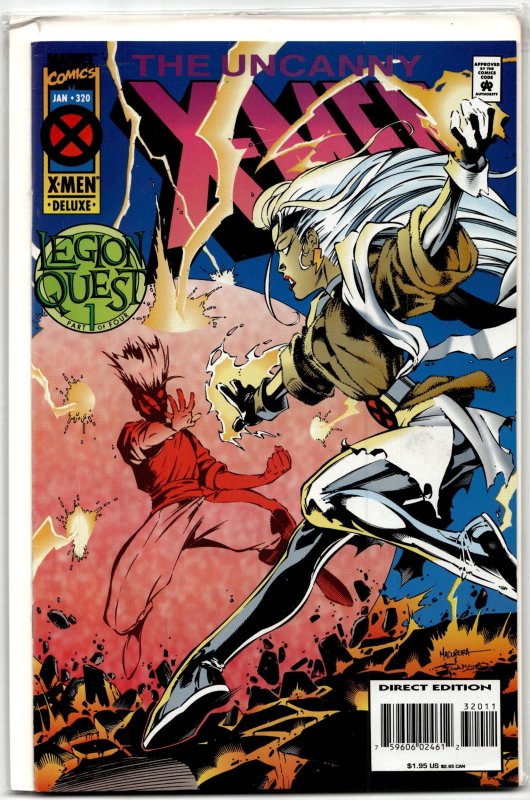 The Uncanny X-Men #320 (Marvel Comics, 1995), raw, ungraded comic book — front cover