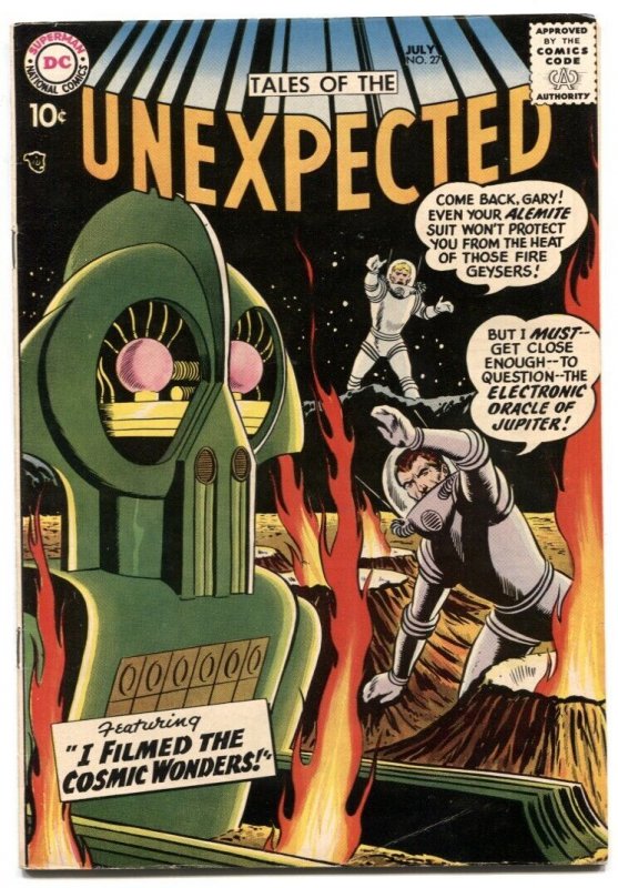 Tales of the Unexpected #27 (DC Comics, 1958), raw comic book in VF condition — front cover