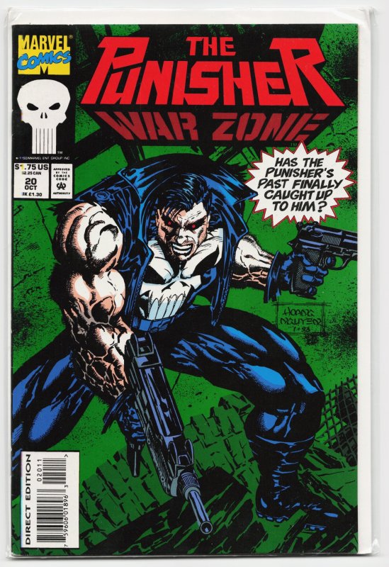 The Punisher: War Zone #20 (Marvel Comics, 1993), raw, ungraded comic book — front cover