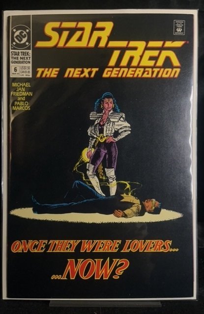 Star Trek: The Next Generation #6 (DC Comics, 1990), raw, ungraded comic book — front cover