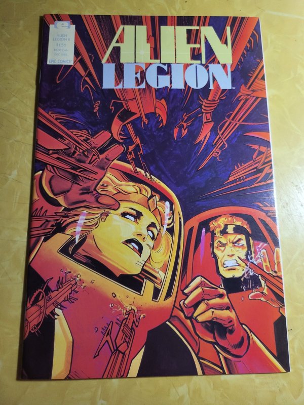 Alien Legion #8 (1988), raw, ungraded comic book — front cover