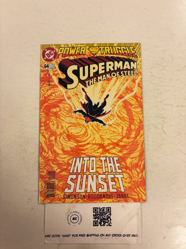 Superman the Man of Steel #64 (DC Comics), raw comic book in NM condition — front cover
