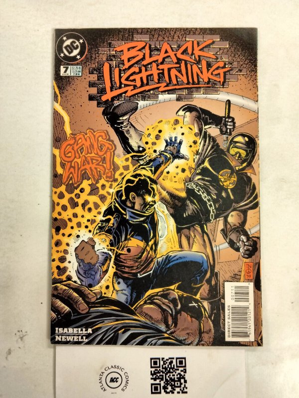 Black Lightning #7 (DC Comics), raw comic book in VF condition — front cover