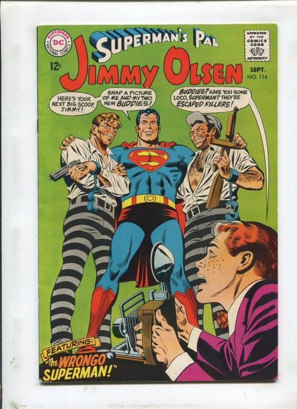 Superman's Pal Jimmy Olsen #114 (DC Comics, 1968), raw comic book in 6.5 condition — front cover