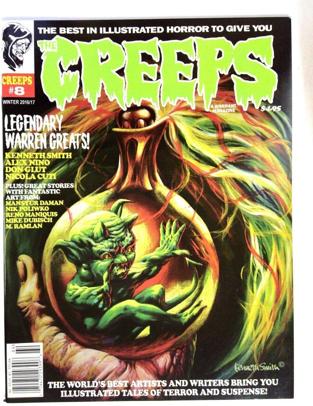 Creeps #8, raw comic book in NM- condition — front cover