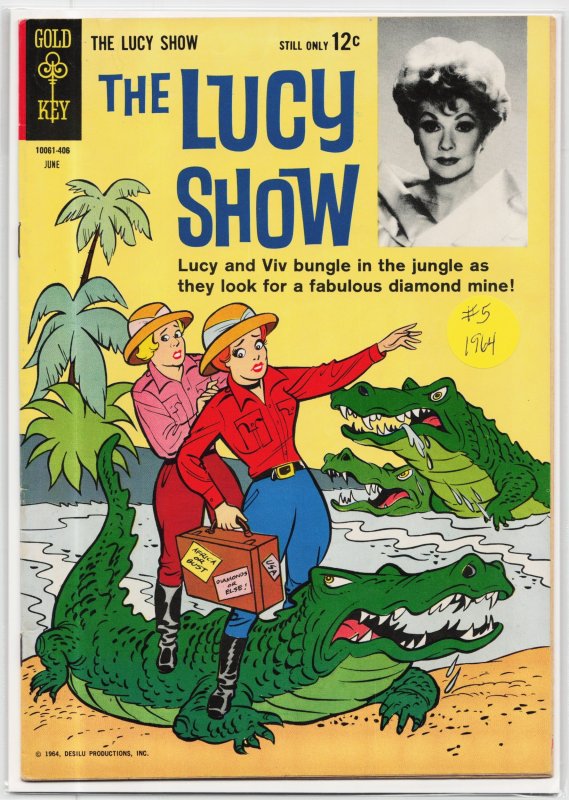The Lucy Show #5 (1964), raw, ungraded comic book — front cover