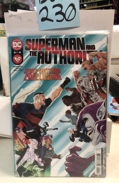 Superman and the Authority #4 (DC Comics), raw, ungraded comic book — front cover