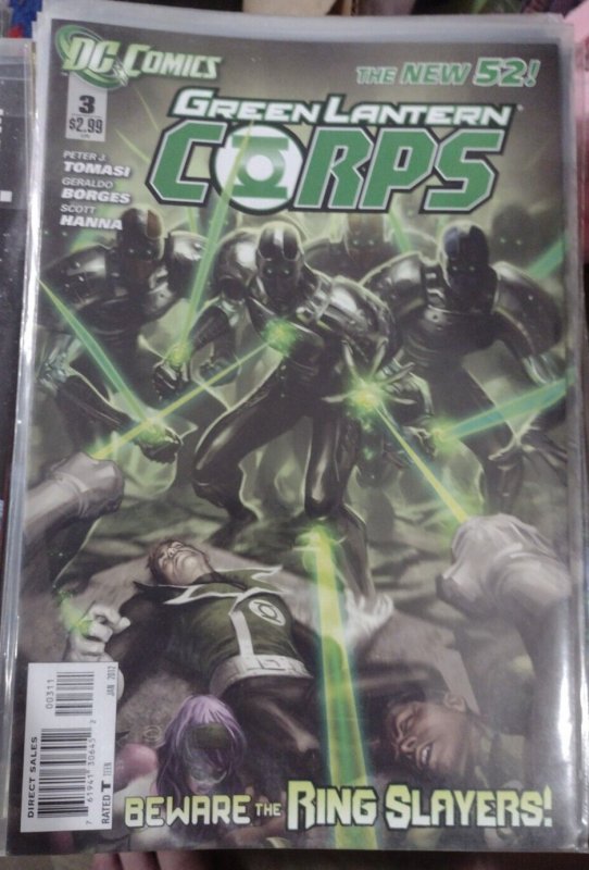 Green Lantern Corps #3 (DC Comics, 2012), raw, ungraded comic book — front cover