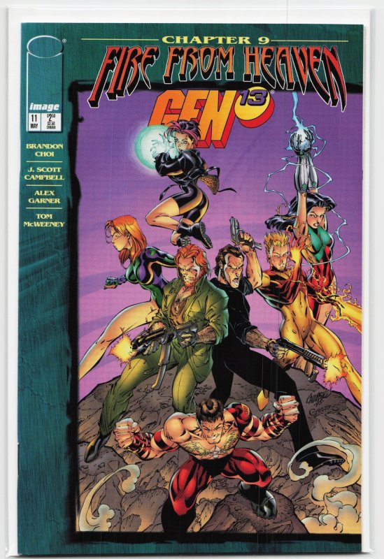 Gen 13 #11 (Image Comics, 1996), raw, ungraded comic book — front cover