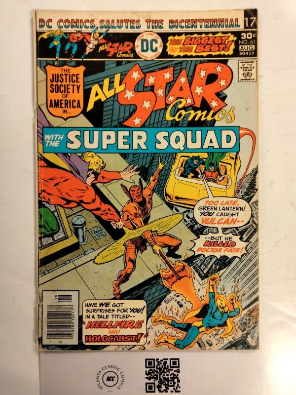All Star Comics #61 (DC Comics, 1976), raw comic book in FN condition — front cover