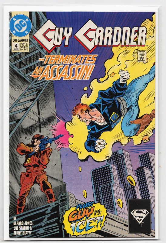 Guy Gardner #4 (1993), raw, ungraded comic book — front cover